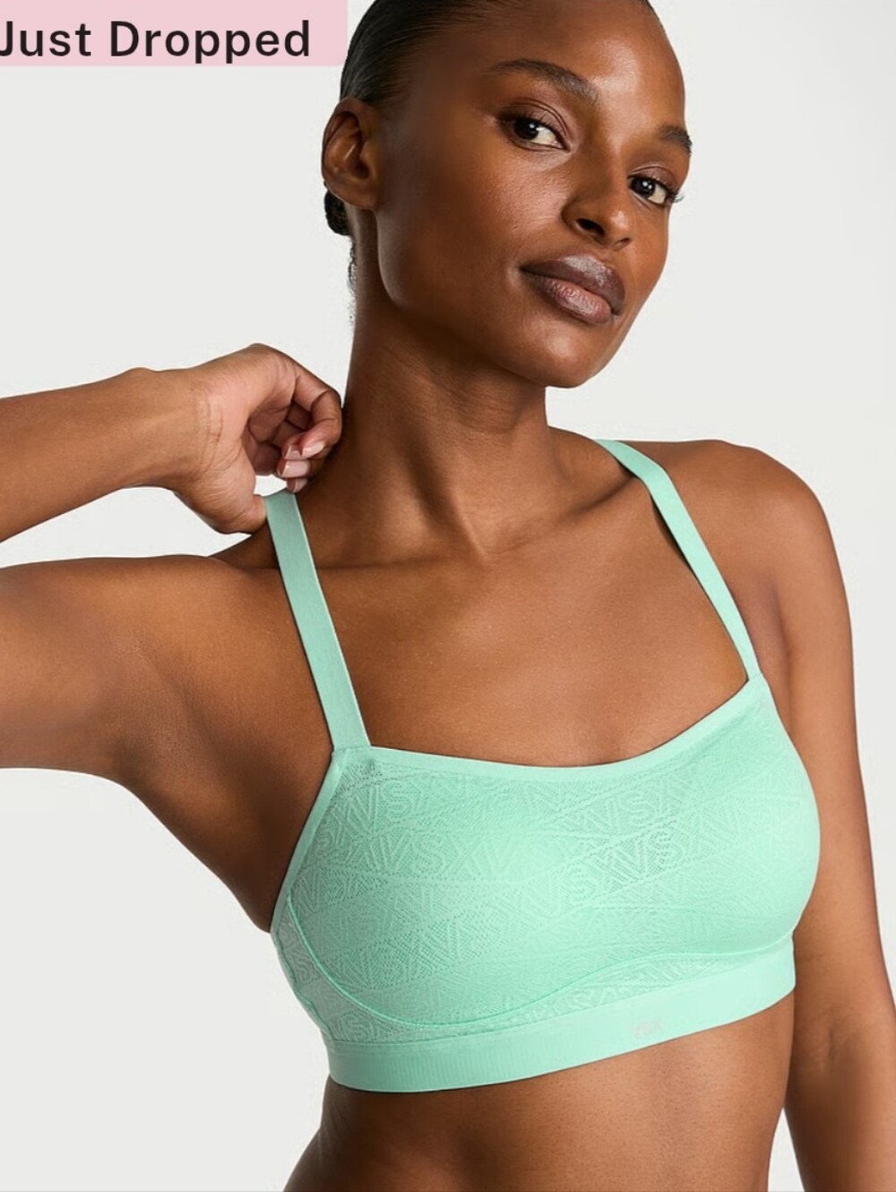 Victoria's Secret VSX Angel Sports Bra NEW MEDIUM MSRP $59.95 Waterfall Teal